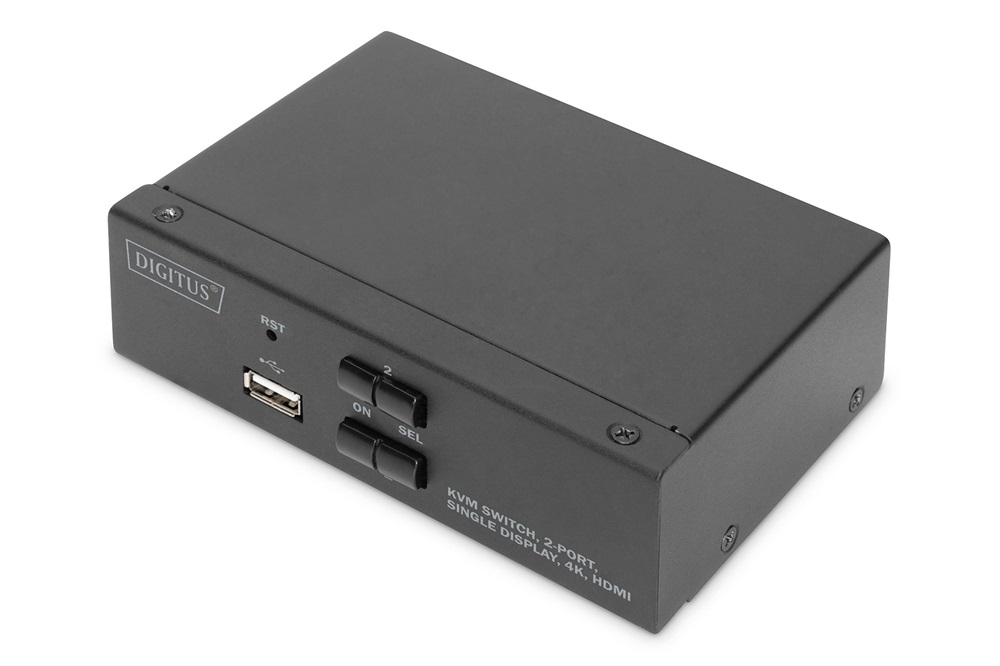 DIGITUS DS-12870 UHD 4K 30Hz 2 port Single Display HDMI KVM Switch