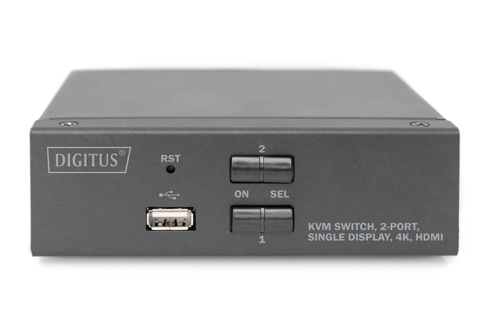 DIGITUS DS-12870 UHD 4K 30Hz 2 port Single Display HDMI KVM Switch