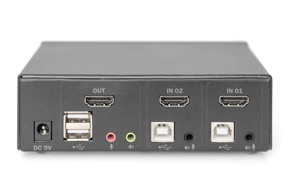 DIGITUS DS-12870 UHD 4K 30Hz 2 port Single Display HDMI KVM Switch