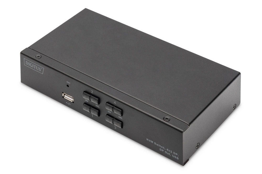 DIGITUS DS-12891 UHD 4K 60Hz 4 port Displayport KVM Switch