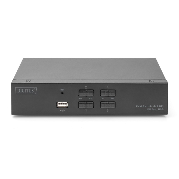 DIGITUS DS-12891 UHD 4K 60Hz 4 port Displayport KVM Switch