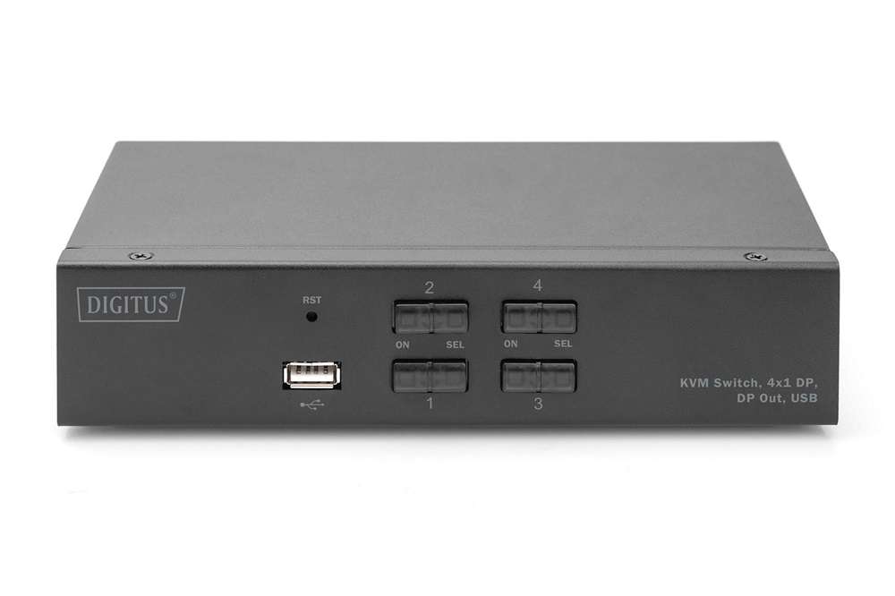 DIGITUS DS-12891 UHD 4K 60Hz 4 port Displayport KVM Switch
