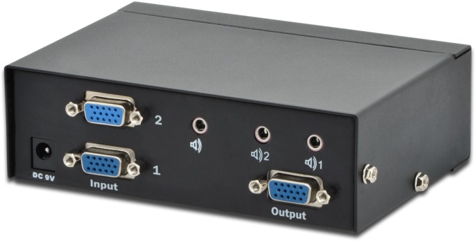 DIGITUS DS-44100-1 2 portos VGA switch