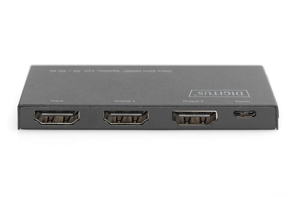 DIGITUS DS-45322 HDMI 4K 60Hz 1x2 Ultra Slim Splitter
