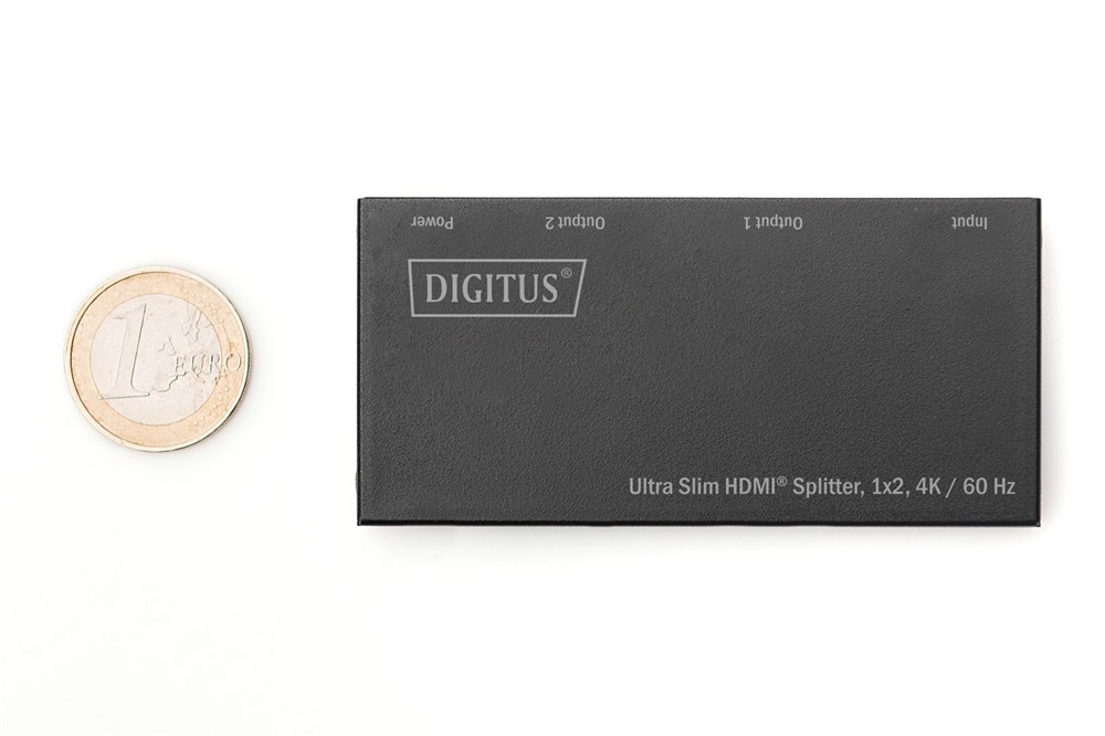 DIGITUS DS-45322 HDMI 4K 60Hz 1x2 Ultra Slim Splitter