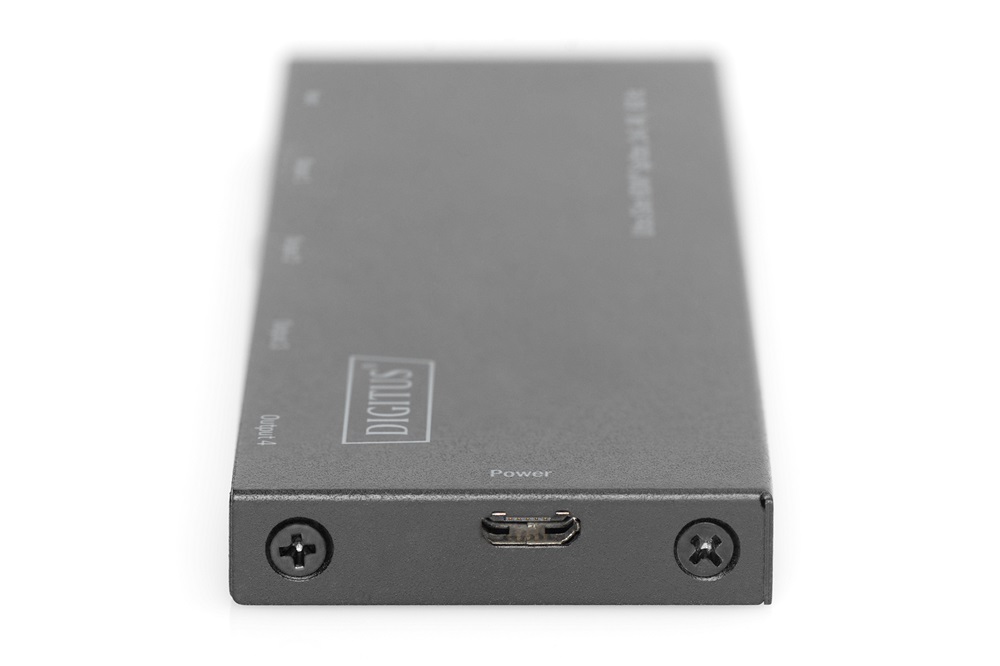 DIGITUS DS-45323 4 portos 4K/60Hz ultra slim HDMI splitter