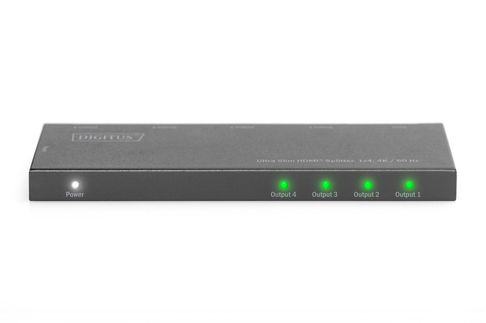 DIGITUS DS-45323 4 portos 4K/60Hz ultra slim HDMI splitter