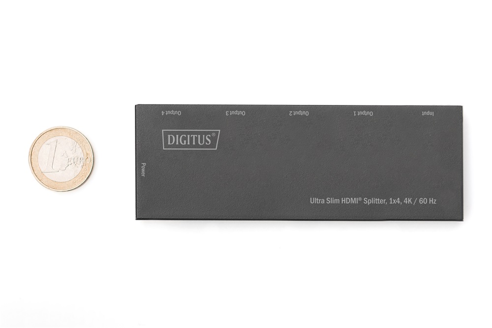 DIGITUS DS-45323 4 portos 4K/60Hz ultra slim HDMI splitter
