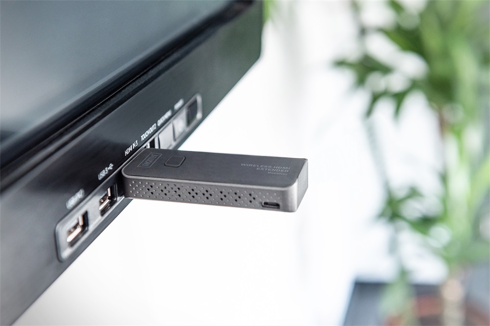 DIGITUS DS-55318 vezeték nélküli HDMI extender szett 50m (adó és vevőegység)