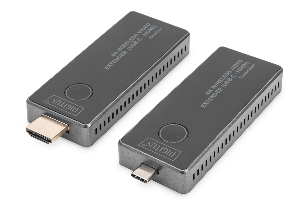 DIGITUS DS-55324 HDMI 4K 30Hz WiFi USB-C 30m extender szett