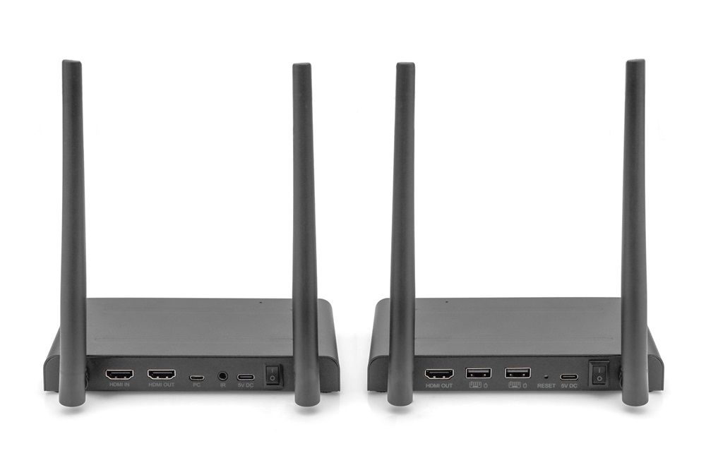 DIGITUS DS-55328 HDMI KVM 4K 30Hz WiFi 150m extender szett