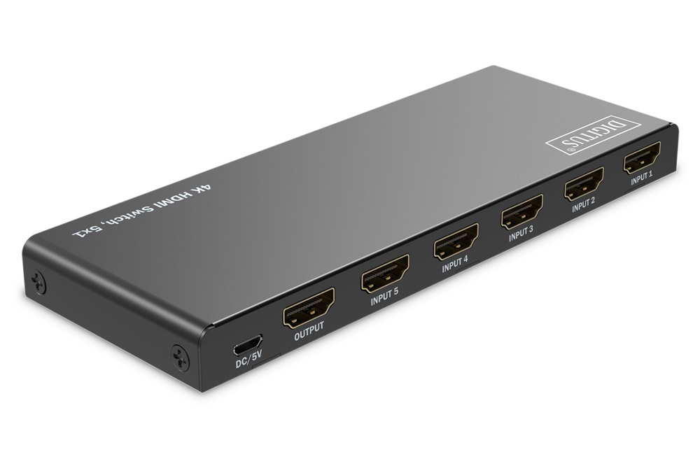 DIGITUS DS-55332 HDMI 4K 60Hz 5x1 Switch