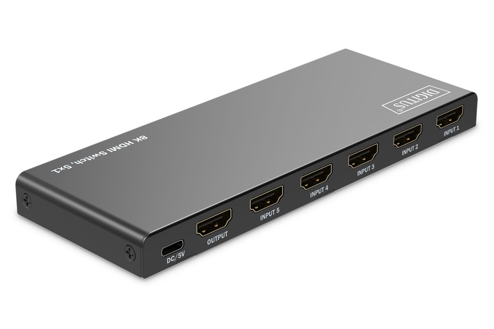 DIGITUS DS-55334 HDMI 8K 60Hz 5x1 Switch