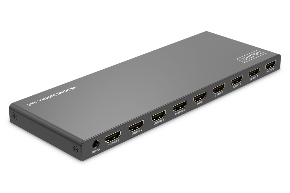 DIGITUS DS-55338 HDMI 4K 60Hz 1x8 Splitter