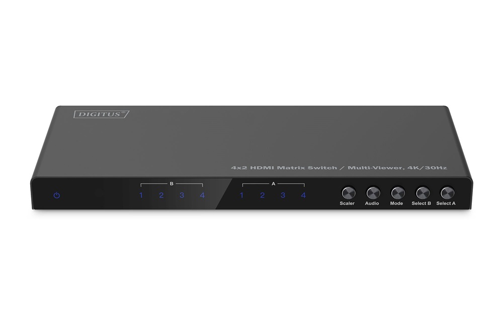 DIGITUS DS-55345 HDMI 4K 30Hz 4x2 Matrix Switch /Multi Viewer