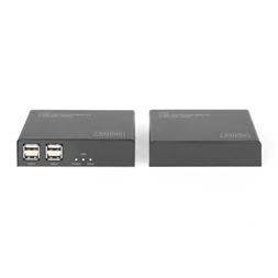 DIGITUS DS-55505 HDMI UHD 4K 60Hz Cat.6A/Cat.7/Cat.8 100m KVM extender szett