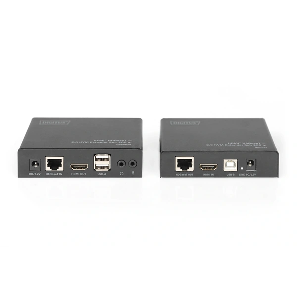 DIGITUS DS-55505 HDMI UHD 4K 60Hz Cat.6A/Cat.7/Cat.8 100m KVM extender szett