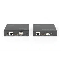 DIGITUS DS-55505 HDMI UHD 4K 60Hz Cat.6A/Cat.7/Cat.8 100m KVM extender szett