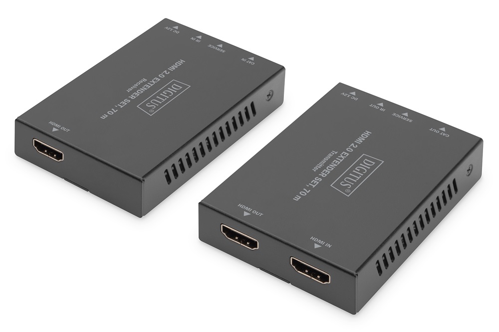 DIGITUS DS-55506 HDMI 4K/60Hz USB 2.0 Type B 70m extender szett