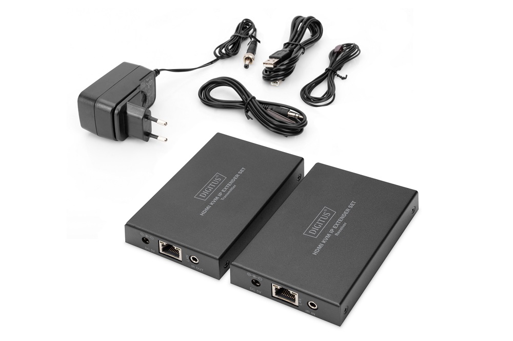 DIGITUS DS-55507 HDMI KVM IP extender szett