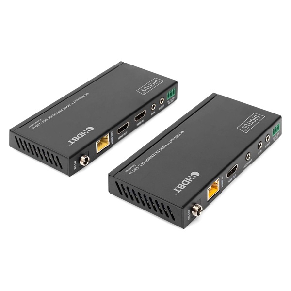 DIGITUS DS-55508 HDBaseT HDMI 4K 60Hz Cat.6A/Cat.7/Cat.8 150m extender bővítőkészlet