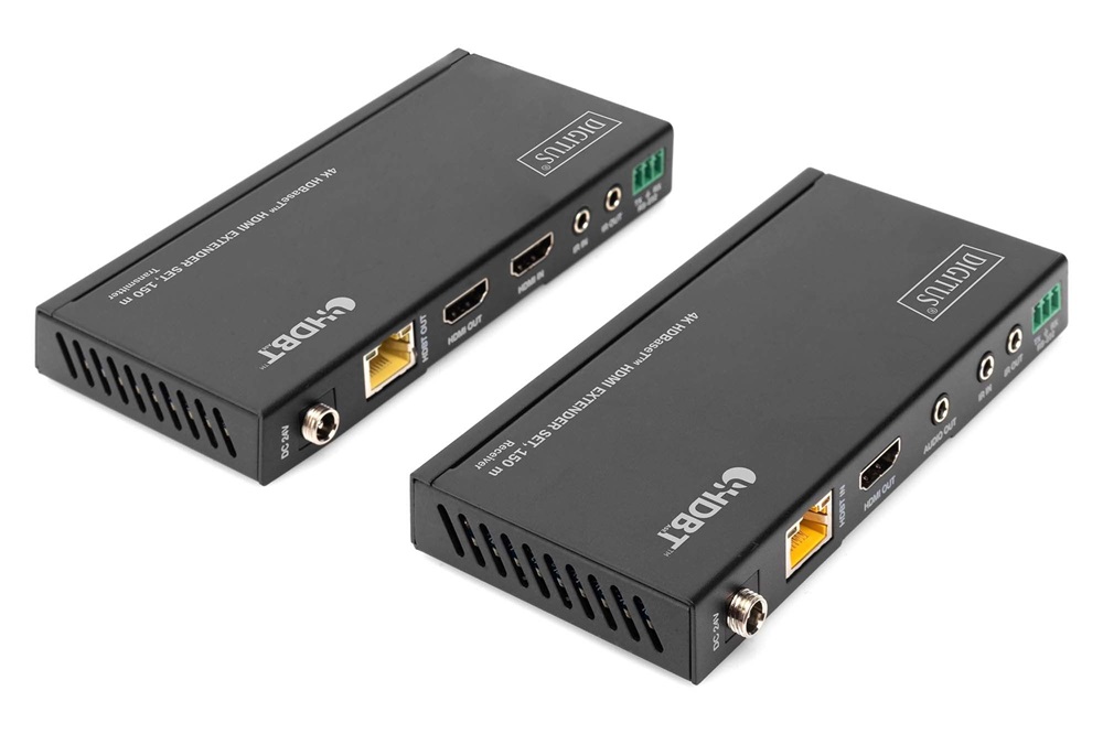 DIGITUS DS-55508 HDBaseT HDMI 4K 60Hz Cat.6A/Cat.7/Cat.8 150m extender bővítőkészlet