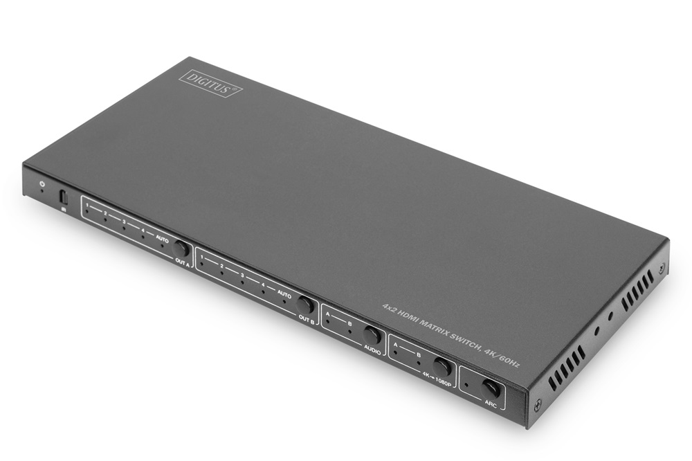 DIGITUS DS-55509 4x2 HDMI 4K/60Hz matrix switch