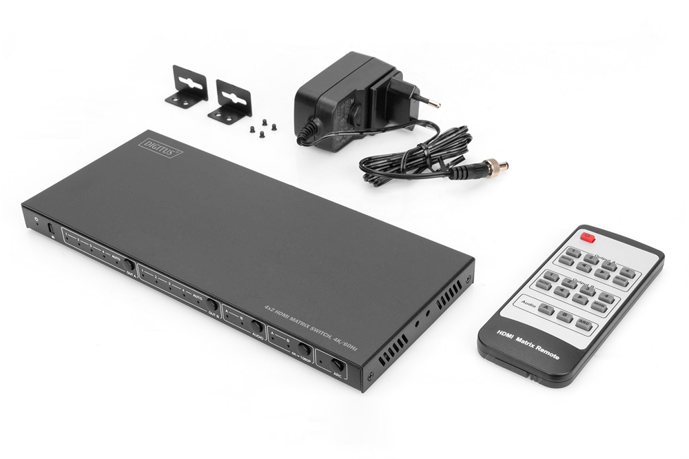 DIGITUS DS-55509 4x2 HDMI 4K/60Hz matrix switch