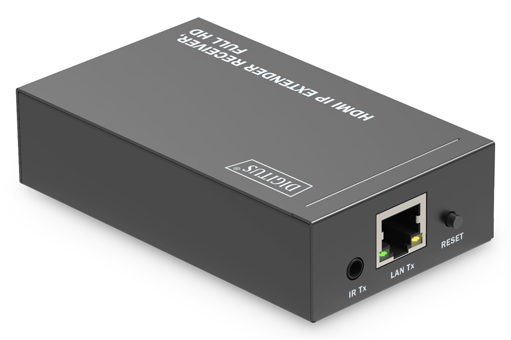 DIGITUS DS-55518 HDMI IP Full HD 60Hz Cat.6/Cat.6A/Cat.7/Cat.8 120m extender bővítő vevőegység