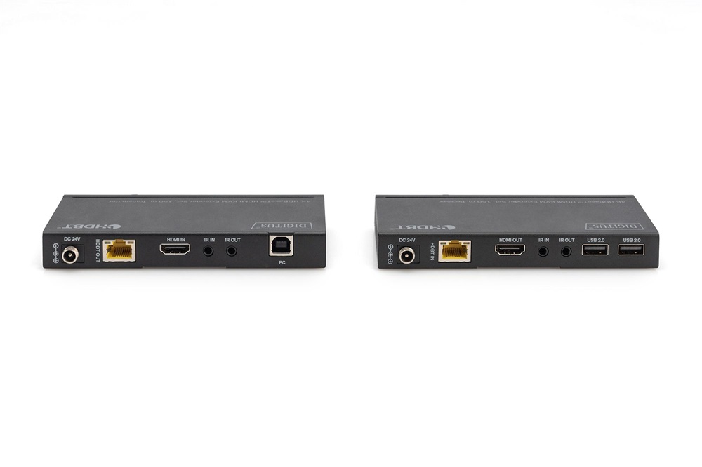 DIGITUS DS-55526 HDBaseT HDMI KVM 4K 60Hz Cat.6A/Cat.7/Cat.8 150m extender szett