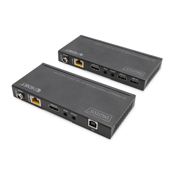 DIGITUS DS-55526 HDBaseT HDMI KVM 4K 60Hz Cat.6A/Cat.7/Cat.8 150m extender szett