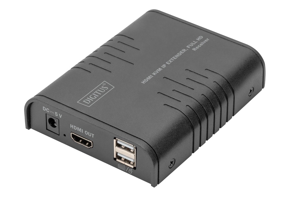 DIGITUS DS-55530 HDMI KVM IP Full HD 60Hz Cat.5e 120m extender bővítő vevőegység