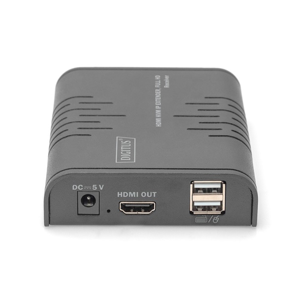 DIGITUS DS-55530 HDMI KVM IP Full HD 60Hz Cat.5e 120m extender bővítő vevőegység