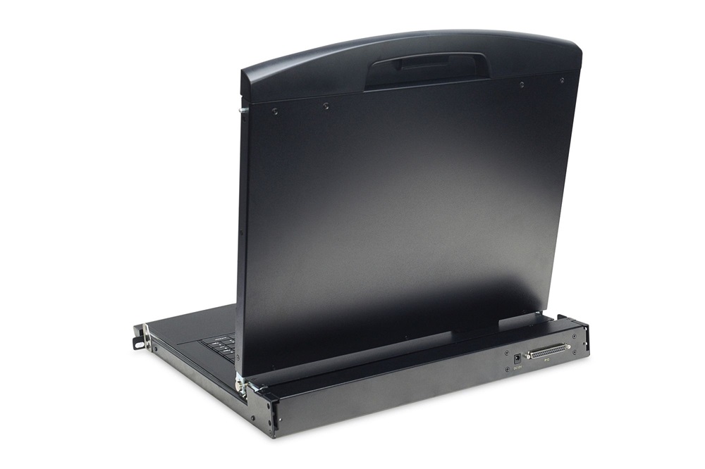 DIGITUS DS-72210-2UK 1U 17" 8xVGA LCD KVM konzol Angol billentyűzettel