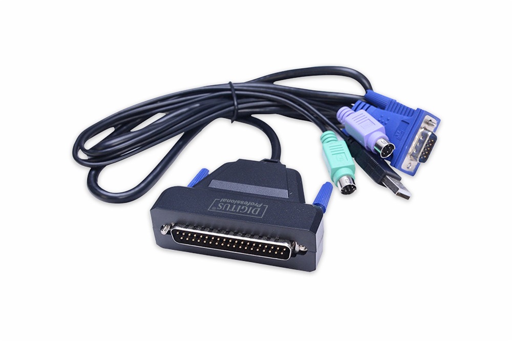 DIGITUS DS-72211-1UK 1U 19" 1xVGA LCD KVM konzol Angol billentyűzettel