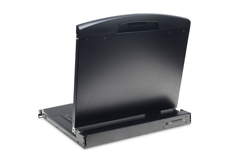 DIGITUS DS-72211-3UK 1U 19" 16xVGA LCD KVM konzol Angol billentyűzettel