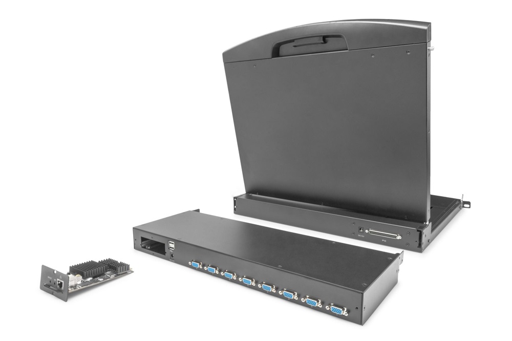DIGITUS DS-72213 8 portos PS/2 USB VGA KVM switch