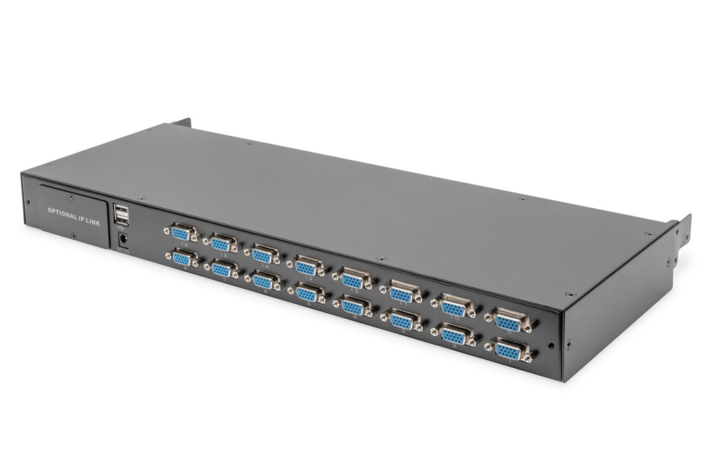 DIGITUS DS-72214 16 portos PS/2 USB VGA KVM switch