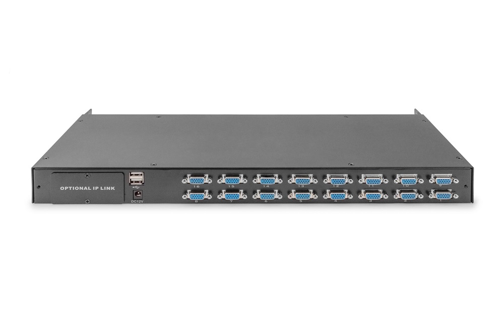 DIGITUS DS-72214 16 portos PS/2 USB VGA KVM switch