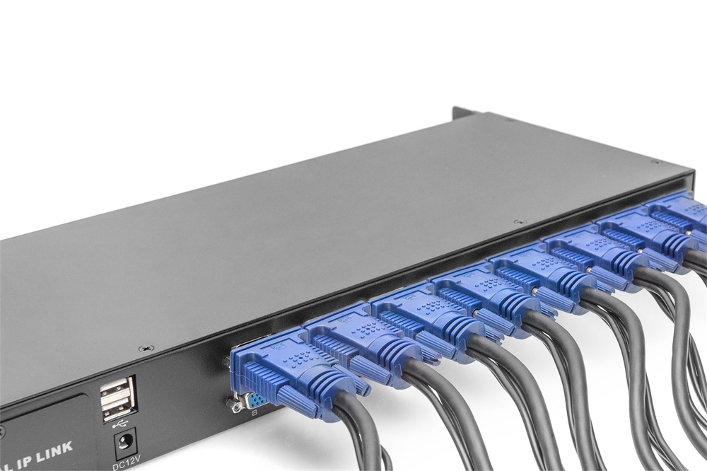 DIGITUS DS-72214 16 portos PS/2 USB VGA KVM switch