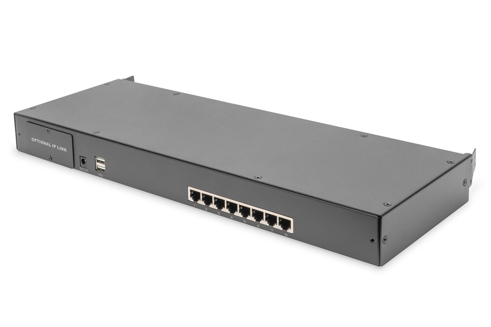DIGITUS DS-72216 8 portos PS/2 USB Cat.5 VGA KVM switch
