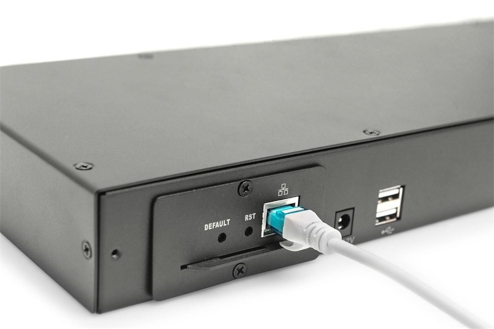 DIGITUS DS-72216 8 portos PS/2 USB Cat.5 VGA KVM switch