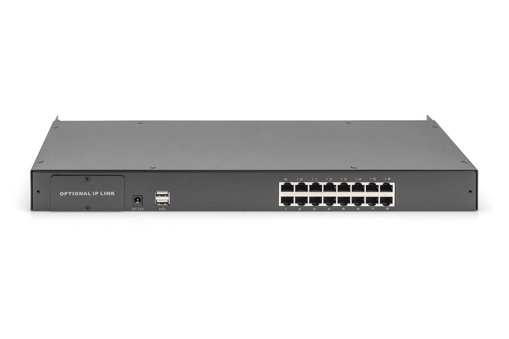 DIGITUS DS-72217 16 portos PS/2 USB Cat.5 VGA KVM switch