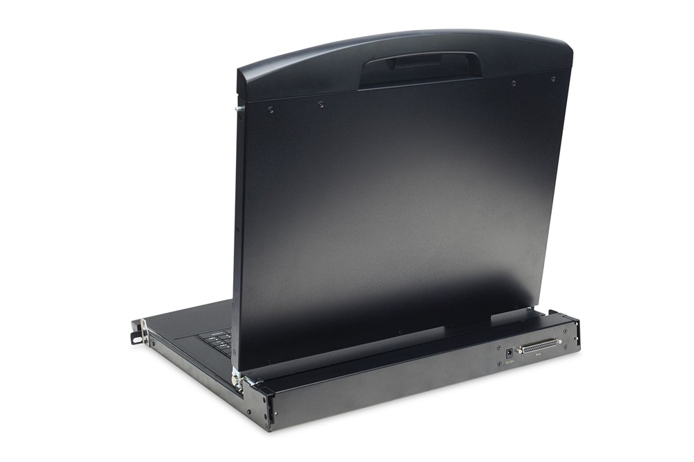 DIGITUS DS-72220-1UK 1U 17" 1xVGA HD LCD moduláris KVM konzol Angol billentyűzettel touchpaddal