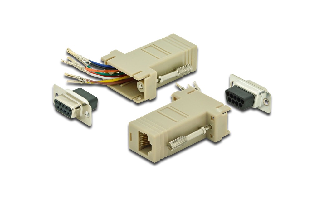 DIGITUS D-Sub9/F RJ45 RS-232 moduláris Adapter