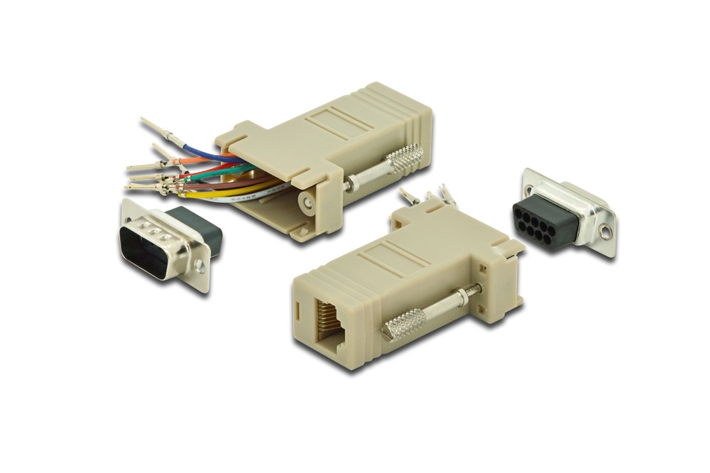 DIGITUS D-Sub9/M RJ45 RS-232 moduláris Adapter
