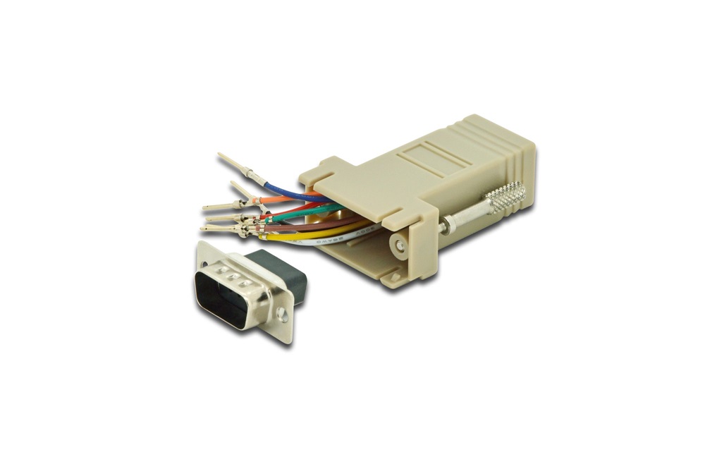 DIGITUS D-Sub9/M RJ45 RS-232 moduláris Adapter