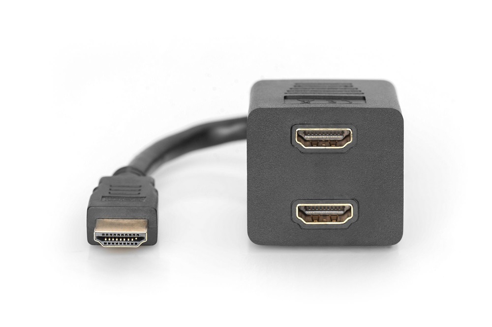 DIGITUS Full HD 3D 24Hz aranyozott HDMI Y-elosztó kábel 0,2m