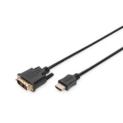 DIGITUS Full HD 60Hz DVI-D - HDMI type A kábel 3m