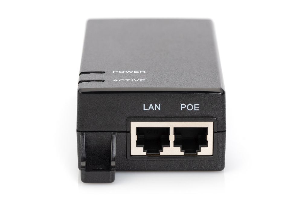 DIGITUS Gigabit Ethernet PoE 802.3af 15,4W tápfeladó